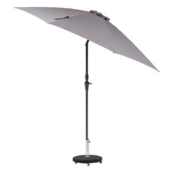 Parasol Droit Rond 2,7m Sisko Ardoise Hespéride -Terra Patio Soldes Boutique parasol droit rond 27m sisko ardoise hesperide 1 2