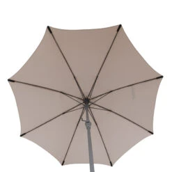 Parasol Droit Rond 2,7m Sisko Taupe Hespéride -Terra Patio Soldes Boutique parasol droit rond 27m sisko taupe hesperide 3