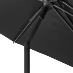 Parasol Droit Rond 2,7m Soya Ardoise Hespéride -Terra Patio Soldes Boutique parasol droit rond 27m soya ardoise hesperide 1 2