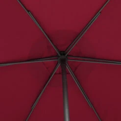 Parasol Droit Rond 2,7m Soya Bordeaux Hespéride -Terra Patio Soldes Boutique parasol droit rond 27m soya bordeaux hesperide 3
