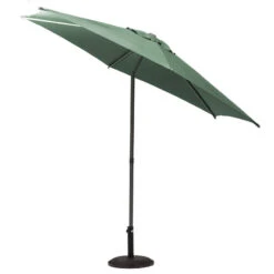 Parasol Droit Rond 2,7m Soya Vert Olive Hespéride 9 Parasol Droit Rond 2,7m Soya Vert Olive Hespéride -Terra Patio Soldes Boutique parasol droit rond 27m soya vert olive hesperide 2
