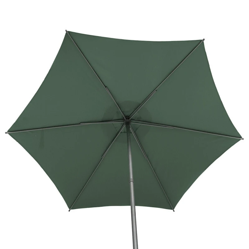 Parasol Droit Rond 2,7m Soya Vert Olive Hespéride 5 Parasol Droit Rond 2,7m Soya Vert Olive Hespéride – Image 5