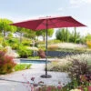 Parasol Mat Central 2x3 M Loompa Bordeaux Hespéride -Terra Patio Soldes Boutique parasol mat central 2x3 m loompa bordeaux hesperide