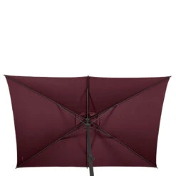 Parasol Mat Central 2x3 M Loompa Bordeaux Hespéride -Terra Patio Soldes Boutique parasol mat central 2x3 m loompa bordeaux hesperide 4