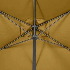 Parasol Mat Central 2x3 M Loompa Moutarde Hespéride -Terra Patio Soldes Boutique parasol mat central 2x3 m loompa moutarde hesperide 5