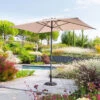 Parasol Mat Central 2x3 M Loompa Taupe Hespéride -Terra Patio Soldes Boutique parasol mat central 2x3 m loompa taupe hesperide