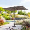 Parasol Mat Central 2x3 M Loompa Ardoise Hespéride -Terra Patio Soldes Boutique parasol mat central 3 m loompa ardoise hesperide