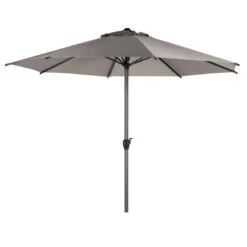 Parasol Mat Central Rond 3m Loompa Taupe Hespéride 8 Parasol Mat Central Rond 3m Loompa Taupe Hespéride -Terra Patio Soldes Boutique parasol mat central rond 3 loompa taupe hesperide 1