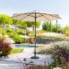 Parasol Mat Central Rond 3m Loompa Taupe Hespéride 11 Parasol Mat Central Rond 3m Loompa Taupe Hespéride -Terra Patio Soldes Boutique parasol mat central rond 3 loompa taupe hesperide