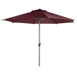 Parasol Mat Central Rond 3m Loompa Bordeaux Hespéride -Terra Patio Soldes Boutique parasol mat central rond 3m loompa bordeaux hesperide 1