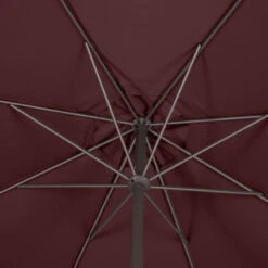 Parasol Mat Central Rond 3m Loompa Bordeaux Hespéride -Terra Patio Soldes Boutique parasol mat central rond 3m loompa bordeaux hesperide 4