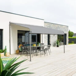 Pergola Store Madère Ardoise Hespéride
