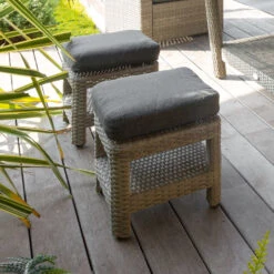 Pouf Polynésia Extérieur Havane Hespéride -Terra Patio Soldes Boutique pouf polynesia ext havane hesperide 1
