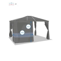 Rideaux De Tonnelle Belize Ardoise Hespéride 5 Rideaux De Tonnelle Belize Ardoise Hespéride -Terra Patio Soldes Boutique rideaux de tonnelle belize ardoise hesperide 2