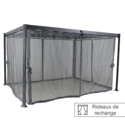 Rideaux Moustiquaires Pour Tonnelle Belize 3,8x3m Hespéride