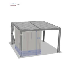 Rideaux Pour Tonnelle Majaé 3,6x3,6 M Hespéride 5 Rideaux Pour Tonnelle Majaé 3,6x3,6 M Hespéride -Terra Patio Soldes Boutique rideaux pour tonnelle majae 36x36 m hesperide 1 2