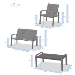 Salon De Jardin 4 Places Elyn Noisette / Blanc Hespéride 12 Salon De Jardin 4 Places Elyn Noisette / Blanc Hespéride -Terra Patio Soldes Boutique salon de jardin 4 places elyn noisette blanc hesperide 1 5