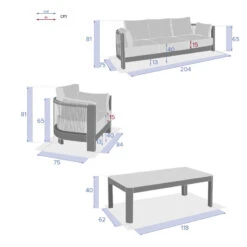 Salon De Jardin 5p Paradize Hespéride -Terra Patio Soldes Boutique salon de jardin 5p paradize hesperide 8