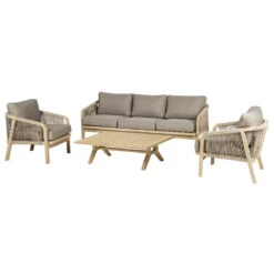 Terra Patio Soldes Boutique -Terra Patio Soldes Boutique salon de jardin en bois 5p papouasie hesperide 1