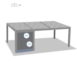 Store Semi-automatique Petit Modèle Pour Tonnelle Majaé Hespéride -Terra Patio Soldes Boutique store semi automatique petit modele pour tonnelle majae hesperide 2