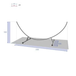 Support Hamac Demi-lune 3m30 Hespéride -Terra Patio Soldes Boutique support hamac l3m30 hesperide 3