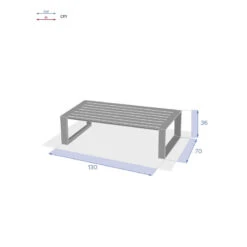 Table Basse Extérieure Allure Blanc Hespéride -Terra Patio Soldes Boutique table basse exterieure allure blanc hesperide 2