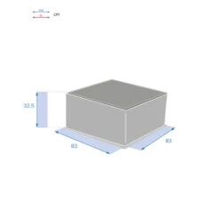 Table Basse Extérieure Carrée Savinia Coloris Tahini Hespéride -Terra Patio Soldes Boutique table basse exterieure carree savinia coloris tahini hesperide 3