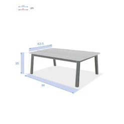 Table Basse Extérieure Oriengo Graphite Hespéride -Terra Patio Soldes Boutique table basse exterieure oriengo graphite hesperide 3