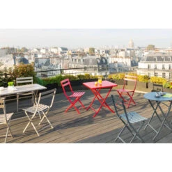 Table Carrée Pliante Greensboro 2p Graphite Hespéride -Terra Patio Soldes Boutique table carree greensboro graphite 3