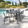 Table Rectangulaire Extensible Piazza 8 P. Graphite Hespéride -Terra Patio Soldes Boutique table rectangulaire extensible piazza 8 personnes graphite hesperide