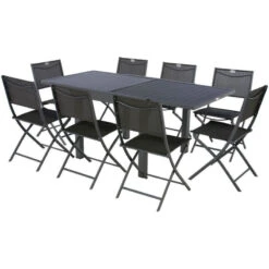 Table Rectangulaire Extensible Piazza 8 P. Graphite Hespéride 13 Table Rectangulaire Extensible Piazza 8 P. Graphite Hespéride -Terra Patio Soldes Boutique table rectangulaire extensible piazza 8 personnes graphite hesperide 5