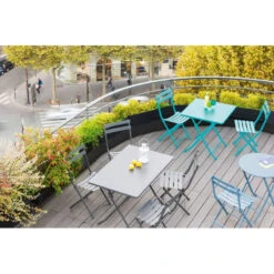 Table Rectangulaire Pliante Greensboro 4p Graphite Hespéride -Terra Patio Soldes Boutique table rectangulaire greensboro 110x70cm graphite hesperide 3