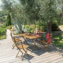 Table Rectangulaire Pliante Greensboro 4p Ocre Hespéride -Terra Patio Soldes Boutique table rectangulaire pliante greensboro 4p ocre hesperide 1