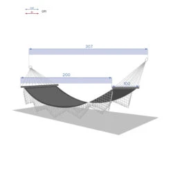 Toile Hamac Ethnique Franges 2 M Hespéride -Terra Patio Soldes Boutique toile hamac ethnique franges 2 m hesperide 4