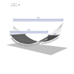 Toile Hamac Syssia Pompons 2 M Hespéride -Terra Patio Soldes Boutique toile hamac syssia pompons 2 m hesperide 4