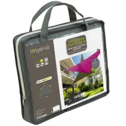 Toile Solaire 3x3x3m Curacao Gris Hespéride -Terra Patio Soldes Boutique toile solaire 3x3x3m luxe hesperide curacao gris 3