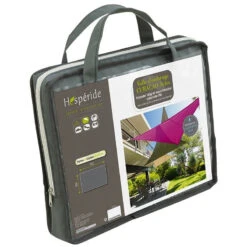 Toile Solaire 3x4m Curacao Gris Hespéride -Terra Patio Soldes Boutique toile solaire 3x4m luxe hesperide curacao gris 3