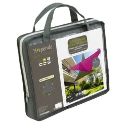 Toile Solaire 5x5x5m Curacao Gris Hespéride -Terra Patio Soldes Boutique toile solaire 5x5x5m luxe hesperide curacao gris 3