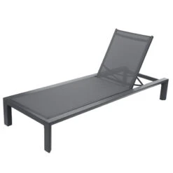 Transat Evasion Anthracite/graphite Hespéride -Terra Patio Soldes Boutique transat evasion anthracite graphite hesperide 6