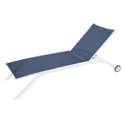 Transat Milenio Bleu Pétrole/blanc Hespéride -Terra Patio Soldes Boutique transat milenio bleu petroleblanc hesperide 1 1