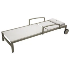 Transat Ocala Inclinable Noisette/tonka Hespéride -Terra Patio Soldes Boutique transat ocala inclinable coloris noisette taupe hesperide 3