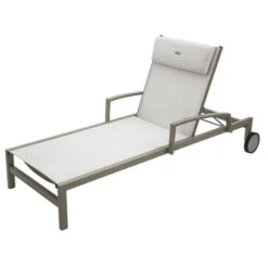 Transat Ocala Inclinable Noisette/tonka Hespéride -Terra Patio Soldes Boutique transat ocala inclinable coloris noisette taupe hesperide 5