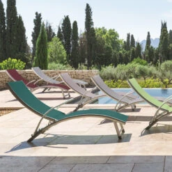 Transat Samba Pliable Et Empilable Bordeaux Hespéride -Terra Patio Soldes Boutique transat samba bordeaux hesperide 6