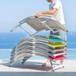 Transat Samba Pliable Et Empilable émeraude Hespéride 16 Transat Samba Pliable Et Empilable émeraude Hespéride -Terra Patio Soldes Boutique transat samba pliable et empilable coloris emeraude hesperide 7